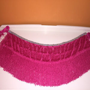Belly dance fringe hip tassel scarf
